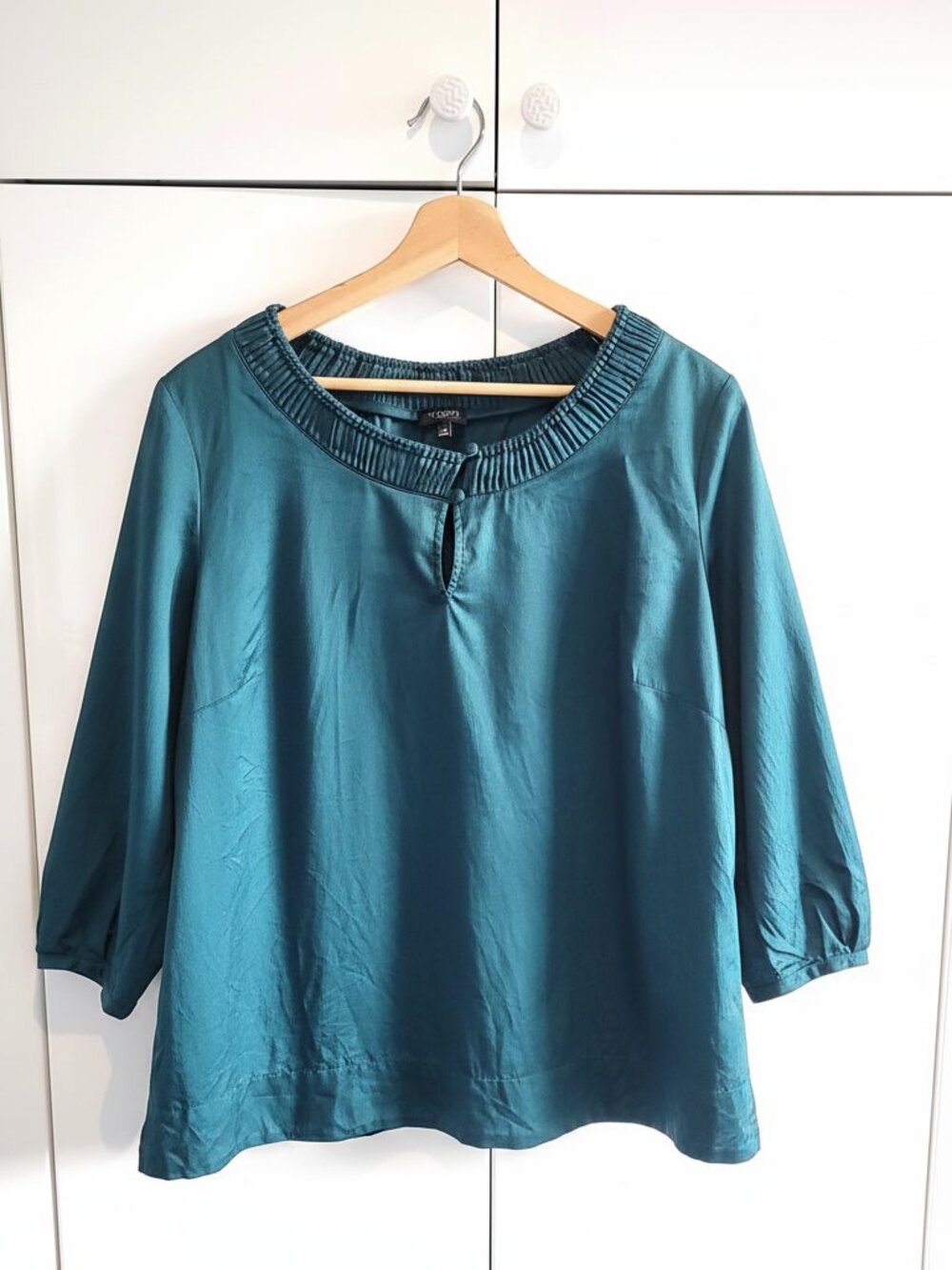Talbots Teal Green 100% Cotton Shirt Size 2X